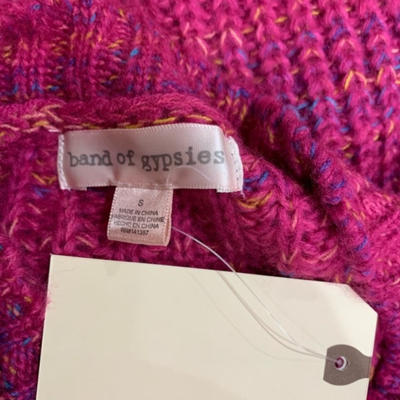 Band Of Gypsies Glacee Ribbed Mock Neck Sweater - Picture 5 of 6